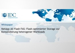 NetApp All Flash FAS: Flash-optimierter Storage zur Konsolidierung heterogener Workloads