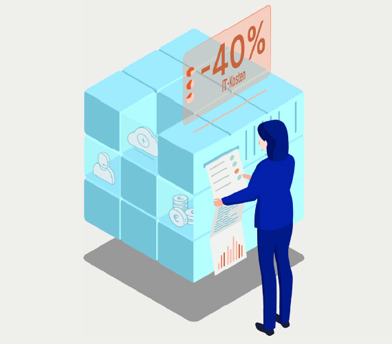 Sparen Sie 40 Prozent IT-Kosten dank Cloud Setup