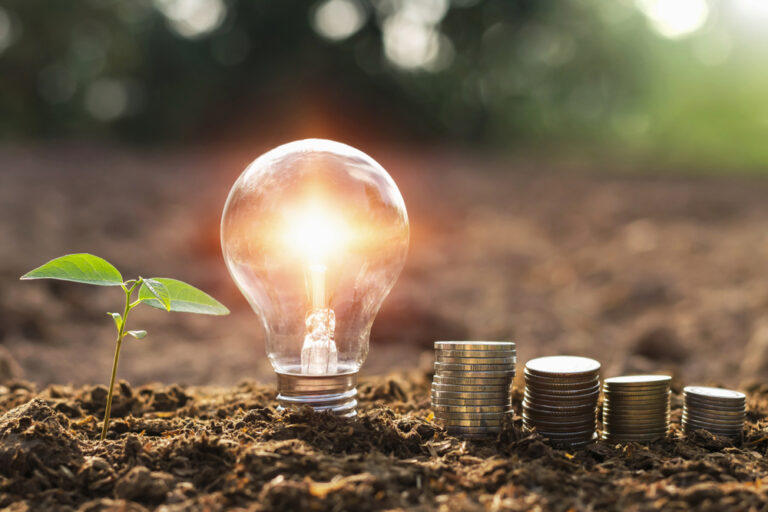 Glühbirne auf Boden