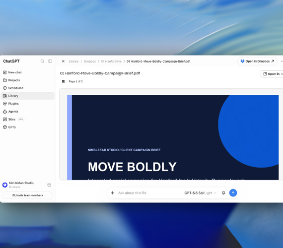 Dropbox bringt Projektkontext direkt in ChatGPT-Bibliothek